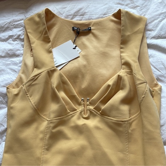 Zara Yellow Sleeveless Bodysuit - Picture 2 of 5